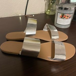 Metallic Sandals